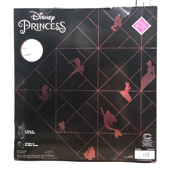 Disney Princess Castle- Advent Calendar 15 Days of Socks Womens Size 4-10 - Picture 2 of 2